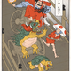Illustration for article titled Modern Video Game Heroes as Traditional Japanese Paintings